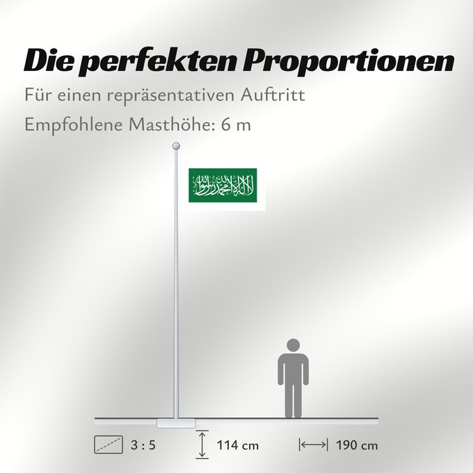 Proportionen der Flagge: Nejd  1926	Nejd from 1926 to 1932	Nejd (1926-1932)	Nedschd (1926-1932)	علم نجد من عام ١٣٤٤ حتى عام ١٣٥٠