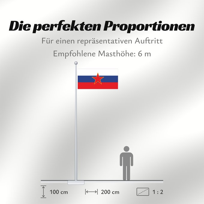 Proportionen der Flagge: SR Slovenia