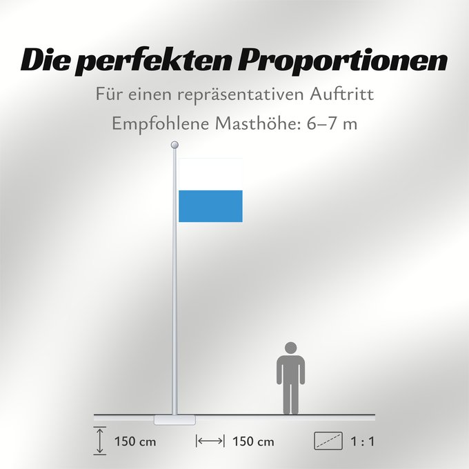 Proportionen der Flagge: Canton of Lucerne Lucerne Luzern Erba medica