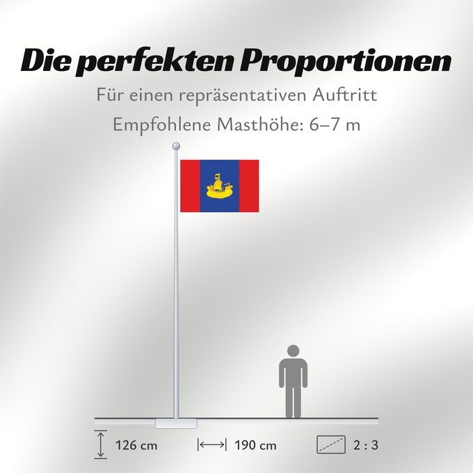 Proportionen der Flagge: Kostroma Oblast Oblast de Kostroma Óblast de Kostromá Oblast Kostroma Флаг Костромской области