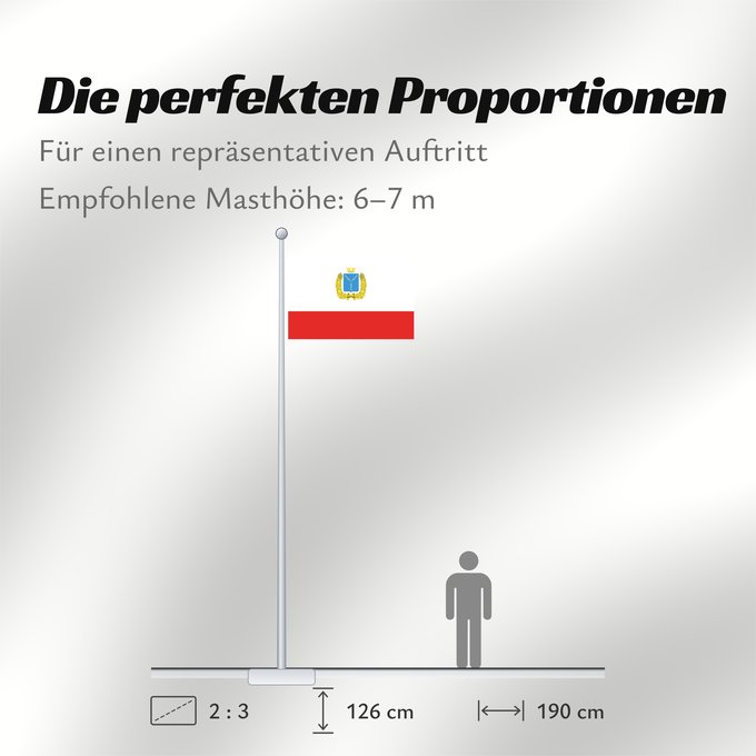 Proportionen der Flagge: Saratov Oblast Oblast de Saratov Óblast de Sarátov Oblast Saratow