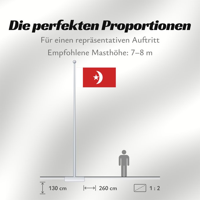 Proportionen der Flagge: Umm al-Qaiwain Umm al-Quwain علم إمارة أم القيوين
