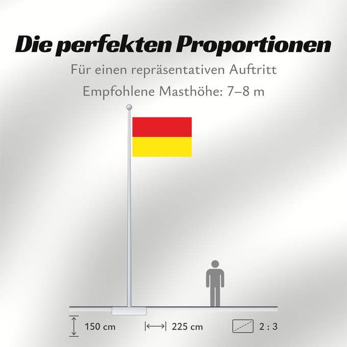 Proportionen der Flagge: Burgenland