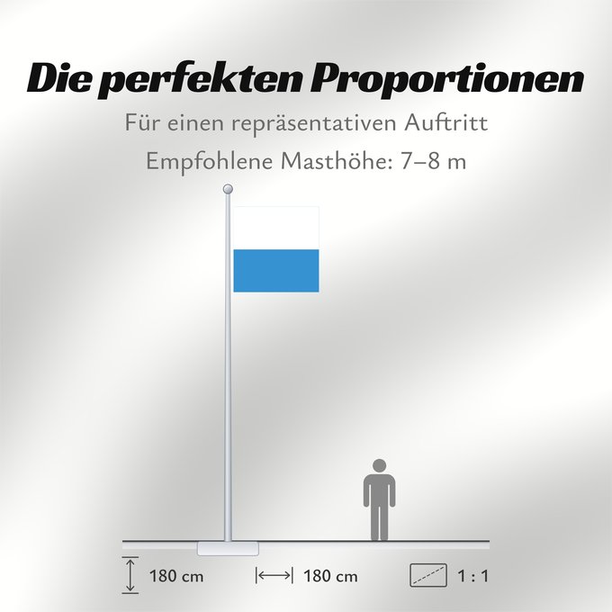 Proportionen der Flagge: Canton of Lucerne	Lucerne	Luzern	Erba medica
