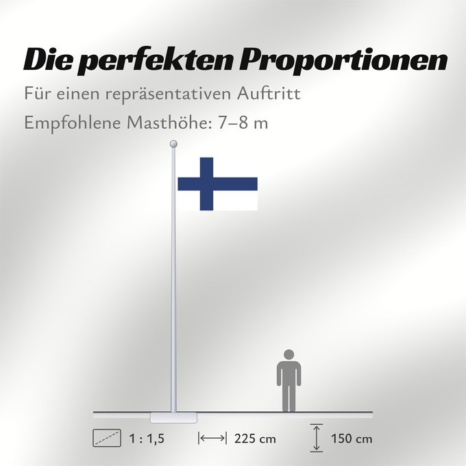 Proportionen der Flagge: Finland Finlande Finlandia Finnland Finlandese Finlândia Finlandii علم فنلندا Сцяг Фінляндыі Национално знаме на Финландия Finská vlajka Finlands Σημαία της Φινλανδίας Finnlando Soome lipp پرچم فنلاند Suomen Fionlainne Finnország Finnlands Finniae Finnesc