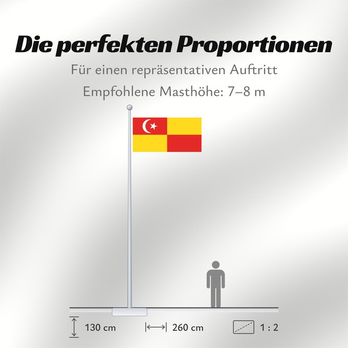 Proportionen der Flagge: Selangor	Selangor 	Malaysian state Selangor