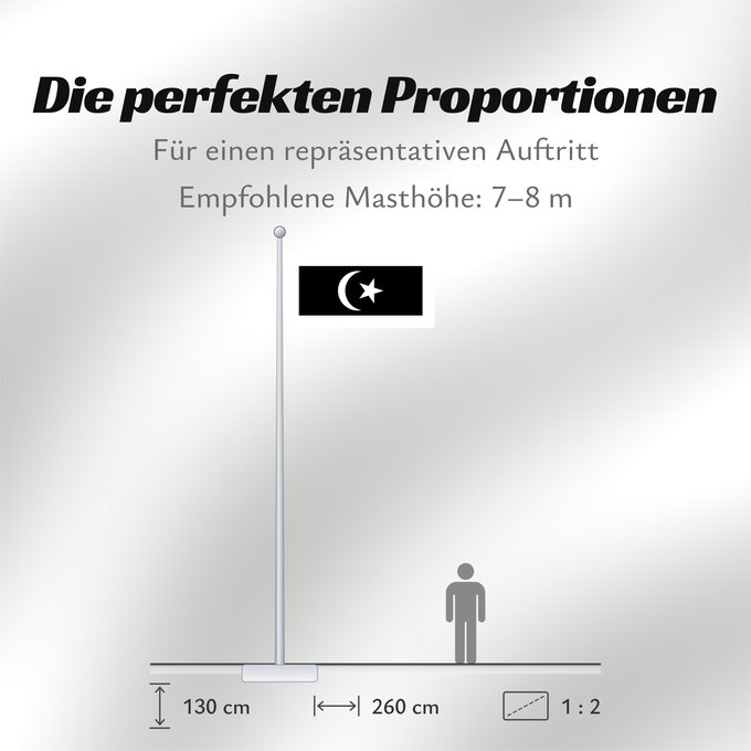 Proportionen der Flagge: Terengganu	Malaysian state Terengganu