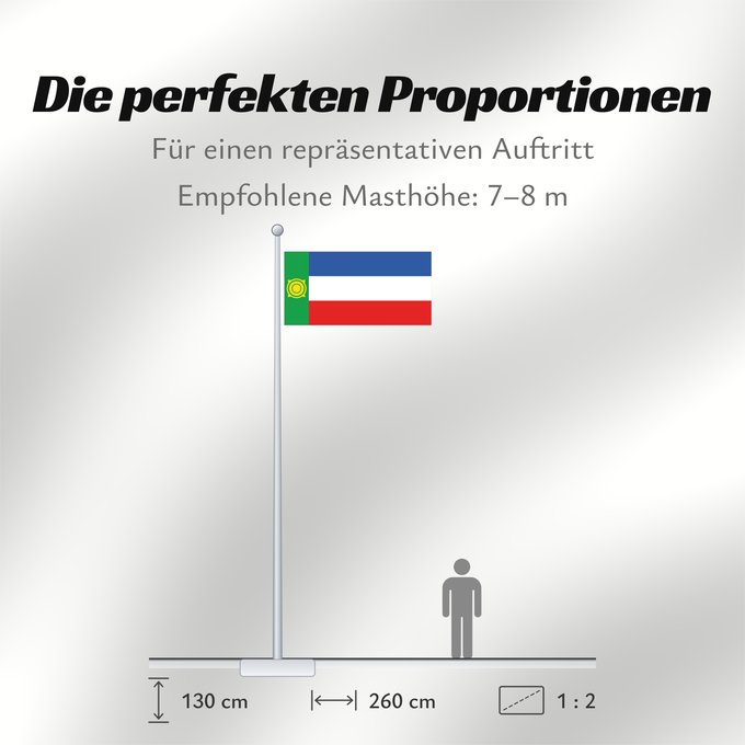 Proportionen der Flagge: Khakassia	Khakassia since 2003. Drawn by Fibonacci	 Khakassie ou République de Khakassie	Jakasia desde el 2003. Hecha por Fibonacci	Chakassien