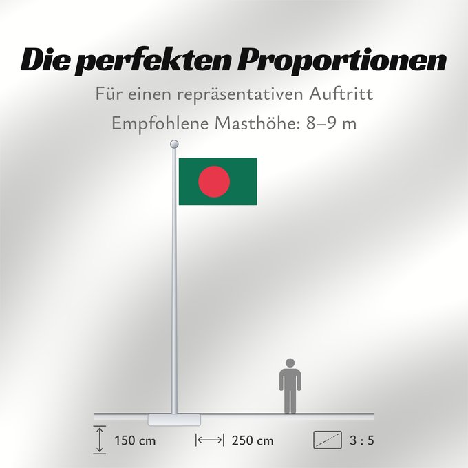 Proportionen der Flagge: Bangladesh Bangladesch علم بنغلاديش বাংলাদেশের জাতীয় পতাকা Bangladeshs Bangladeŝo Bangladeshin Le bengo lanci Флаг Бангладеш Bangladeša