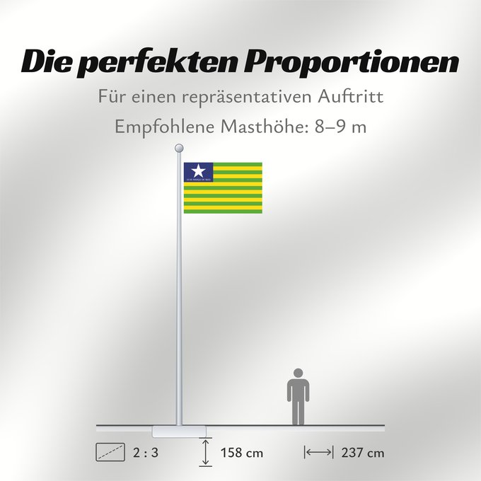Proportionen der Flagge: Piauí