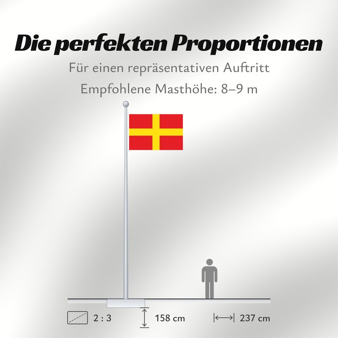 Proportionen der Flagge: Messina Messine