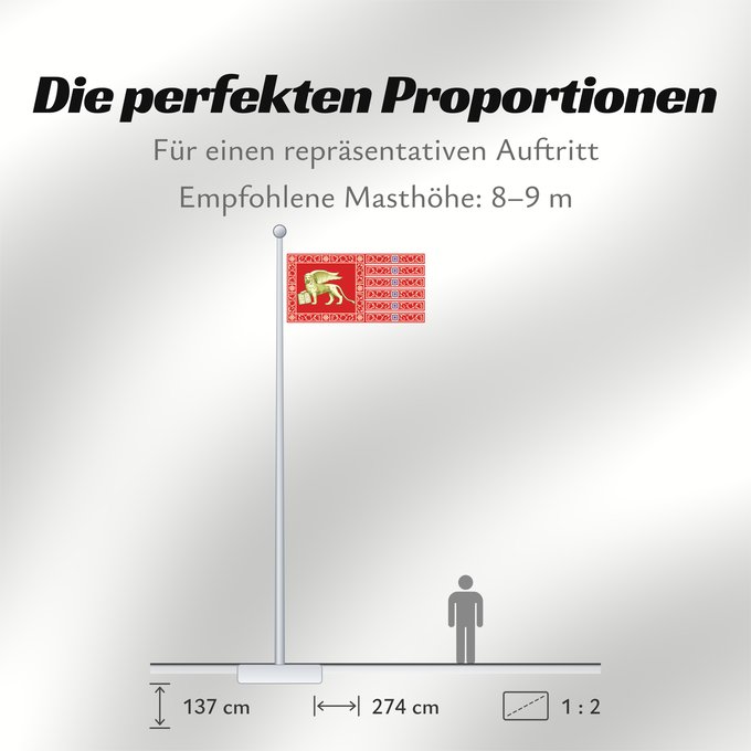 Proportionen der Flagge: Most Serene Republic of Venice	Province of Venice	Venise	Provincia de Venecia	Provinz Venedig	Provincia di Venezia	Republic of Venice