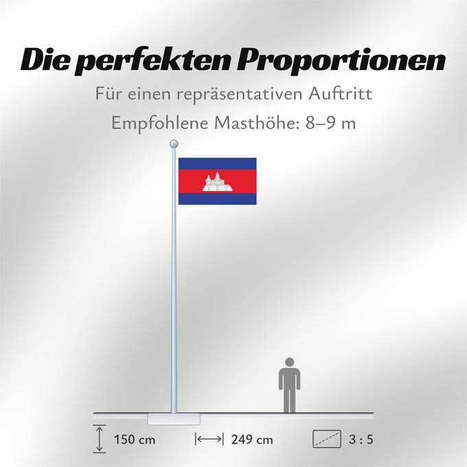 Proportionen der Flagge: Cambodia	Cambodge	Camboya	Kambodscha	Cambogia	Cambodja	علم كمبوديا	কম্বোডিয়ার পতাকা	Kamboĝo	​柬埔寨國旗/Kán-pu-chhài koet-khì	ទង់ជាតិកម្ពុជា	ທຸງຊາດກຳປູເຈຍ	​柬埔寨之國旗	Камбоджа	Kambodže	Kambodjas	ธงชาติกัมพูชา	Quốc kỳ Campuchia	柬埔寨國旗	​柬埔寨国旗	​柬埔寨國旗	​Kampuchea ê kî-
