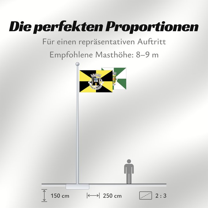 Proportionen der Flagge: Portalegre