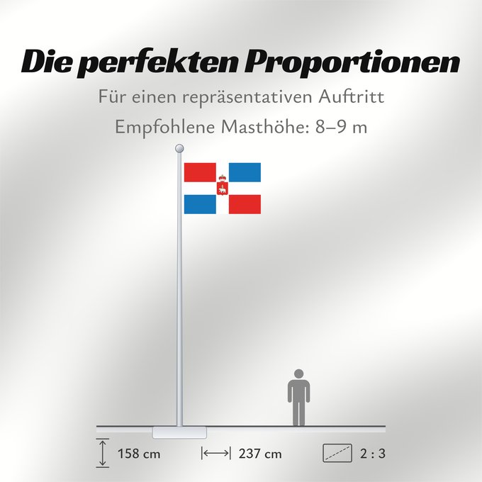Proportionen der Flagge: Perm Krai Perm Krai Kraï de Perm Krai de Perm Perm krai