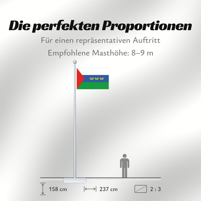 Proportionen der Flagge: Tyumen Oblast	Oblast de Tioumen	Óblast de Tiumén 	Oblast Tjumen