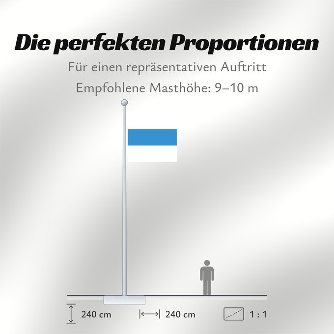 Proportionen der Flagge: Canton of Zug Zoug Zug Canton of Zug in Switzerland
