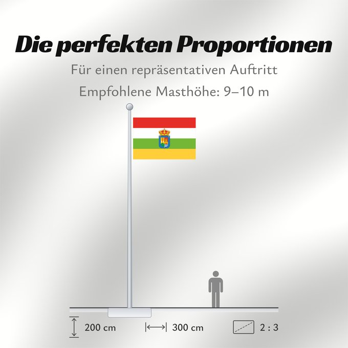Proportionen der Flagge: La Rioja