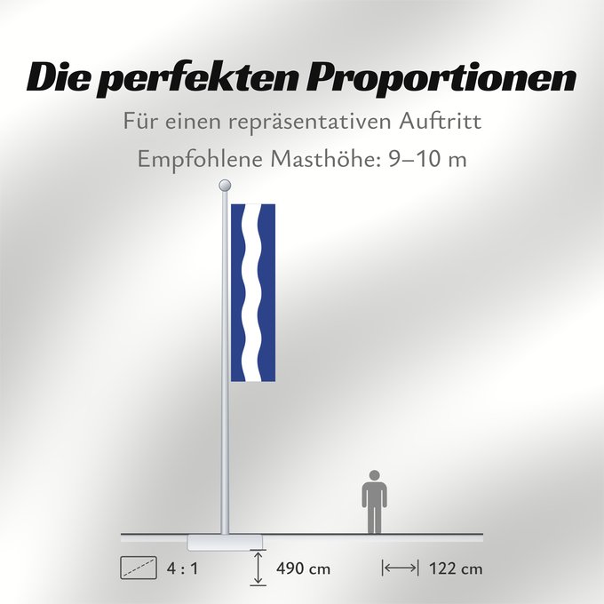 Proportionen der Flagge: Eschen Liechtenstein-1 Eschen municipality Eschen Gemeinde Eschen