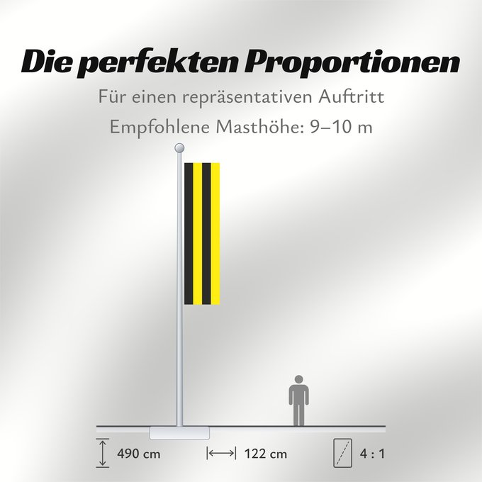 Proportionen der Flagge: Schellenberg Liechtenstein-1	Schellenberg municipality	Schellenberg	Gemeinde Schellenberg
