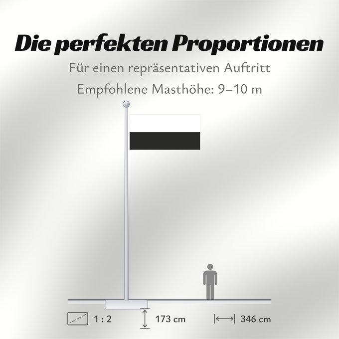 Proportionen der Flagge: Pahang	 Pahang 	Pahang, Malaysia