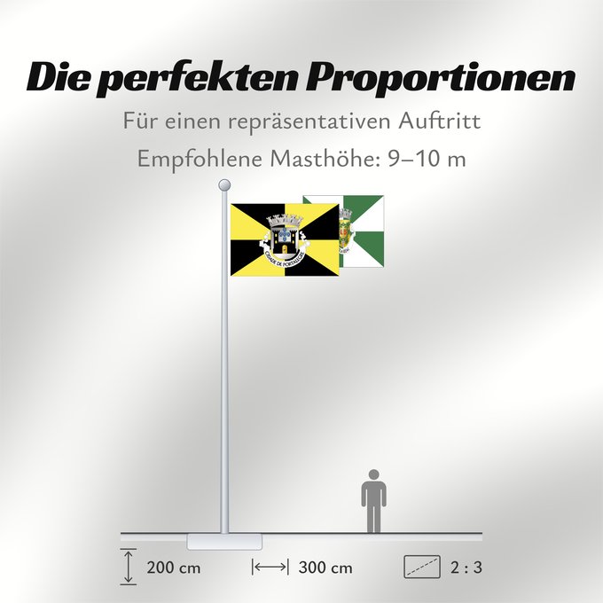 Proportionen der Flagge: Portalegre