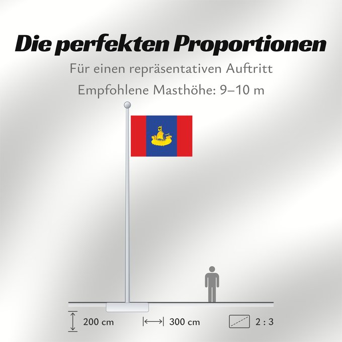 Proportionen der Flagge: Kostroma Oblast Oblast de Kostroma Óblast de Kostromá Oblast Kostroma Флаг Костромской области