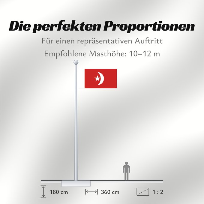 Proportionen der Flagge: Umm al-Qaiwain Umm al-Quwain علم إمارة أم القيوين