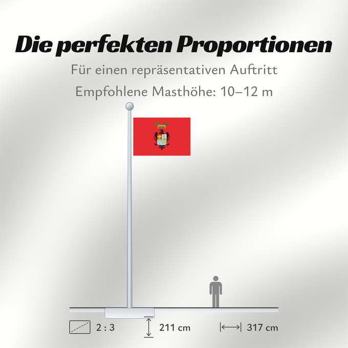 Proportionen der Flagge: Palermo Province Province of Palermo Province de Palerme Provincia de Palermo Provinz Palermo Provincia di Palermo