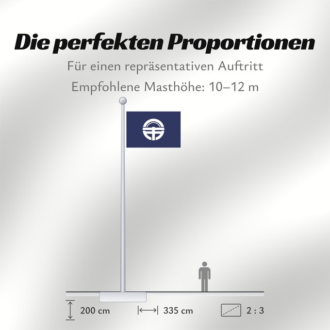 Proportionen der Flagge: Tokusima [Tokushima]