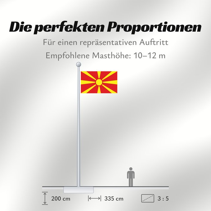 Proportionen der Flagge: Macedonia	Republic of Macedonia	République de Macédoine	República de Macedonia	Republik Mazedonien	Repubblica di Macedonia	Republiek Macedonië	Macedonii	علم مقدونيا	Знамето на Република Македония	Makedoonia lipp	マケドニアの国旗	Знаме на Република Македонија	Drža