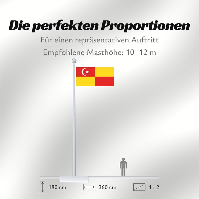Proportionen der Flagge: Selangor	Selangor 	Malaysian state Selangor