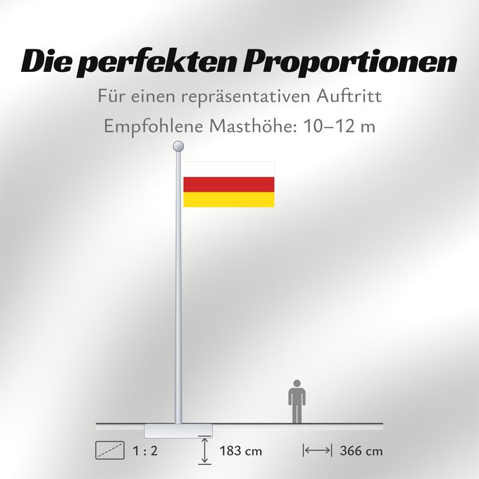 Proportionen der Flagge: North Ossetia	Republic of North Ossetia-Alania	North Ossetia-Alania	North Osetia-Alania	North Ossetia-Alania 	Nord-Alania	Цӕгат Ирыстоны тырыса	Флаг Северной Осетии