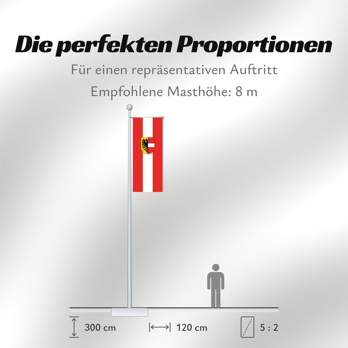 Proportionen der Flagge: Achern (Mittlerer Schwarzwald)