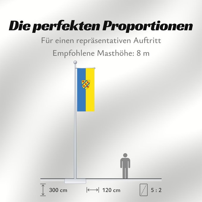 Proportionen der Flagge: Starzach (Schwäbische Alb)