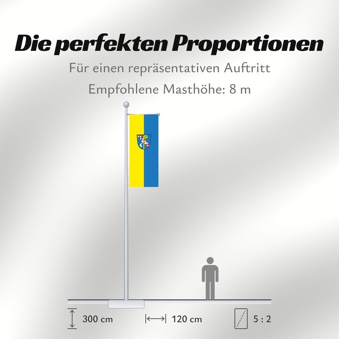 Proportionen der Flagge: Salem (Bodensee)