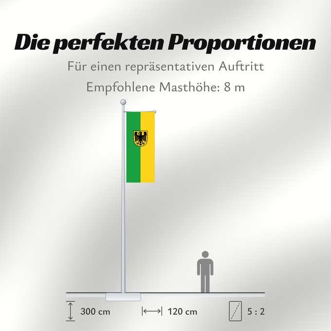 Proportionen der Flagge: Argenbühl (Württembergisches Allgäu Oberschwaben)