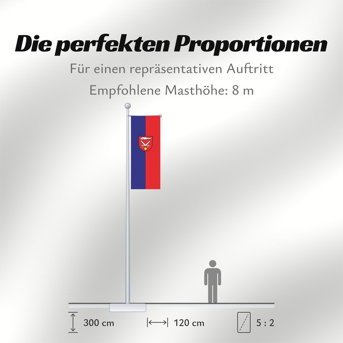 Proportionen der Flagge: Scheer (Schwäbische Alb)
