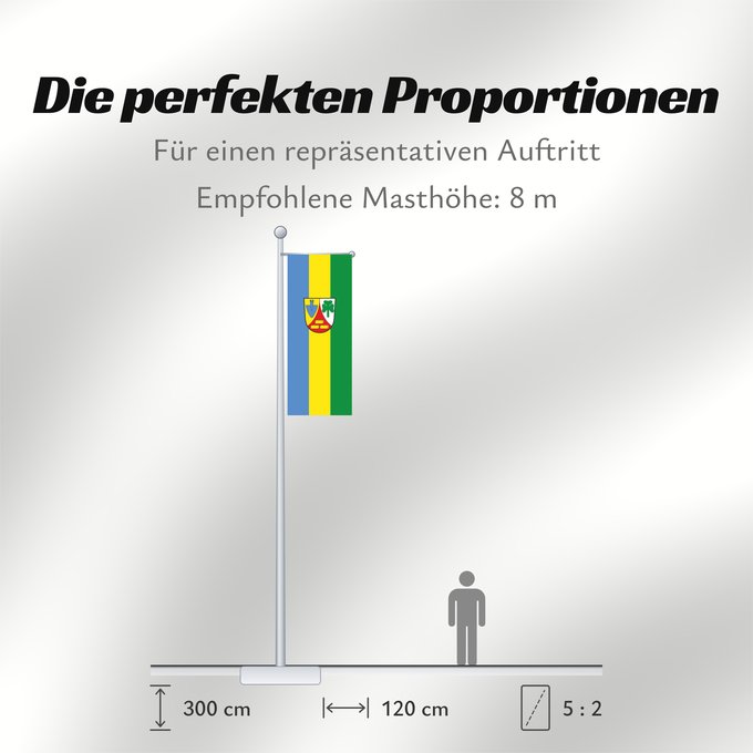 Proportionen der Flagge: Kastl (Inn-Salzach)