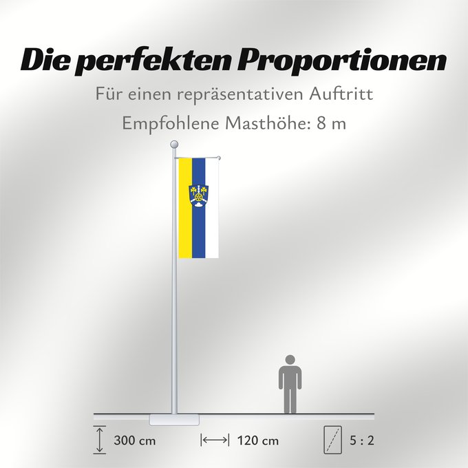 Proportionen der Flagge: Schneizlreuth (Berchtesgadener Land)