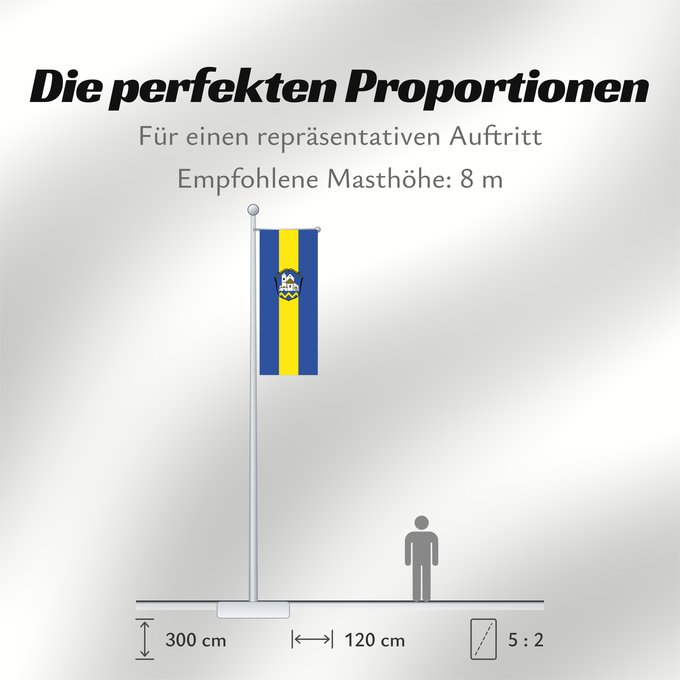 Proportionen der Flagge: Erdweg (Münchener Umland)