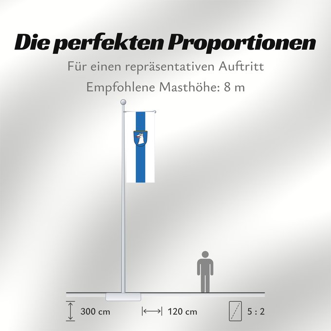 Proportionen der Flagge: Schwabhausen (Münchener Umland)