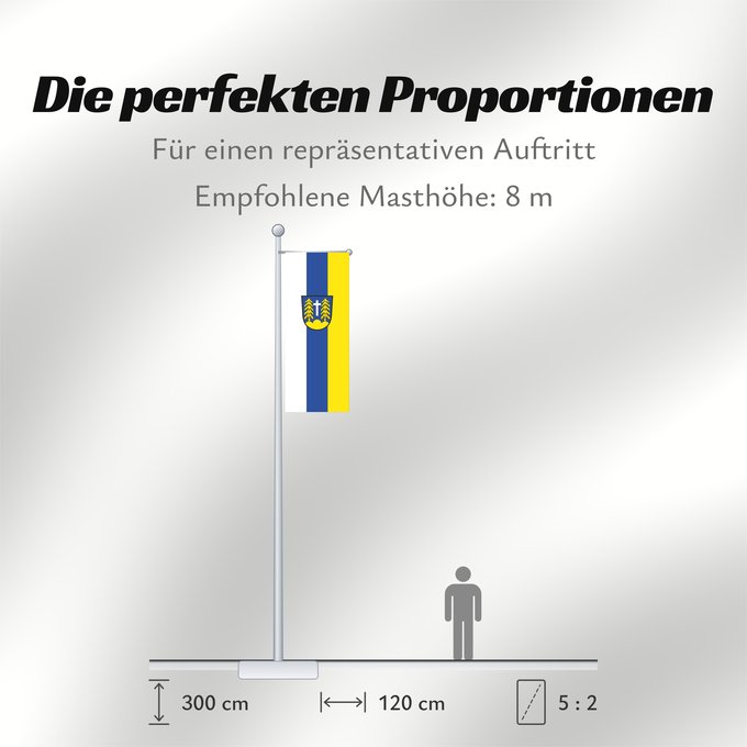 Proportionen der Flagge: Forstinning (Ebersberger Grünes Land)