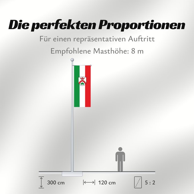 Proportionen der Flagge: Steinkirchen (Münchener Umland)