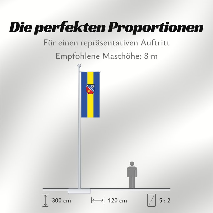 Proportionen der Flagge: Egenhofen (Münchener Umland)