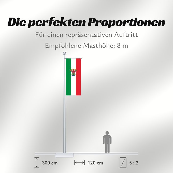 Proportionen der Flagge: Miesbach (Kreis)