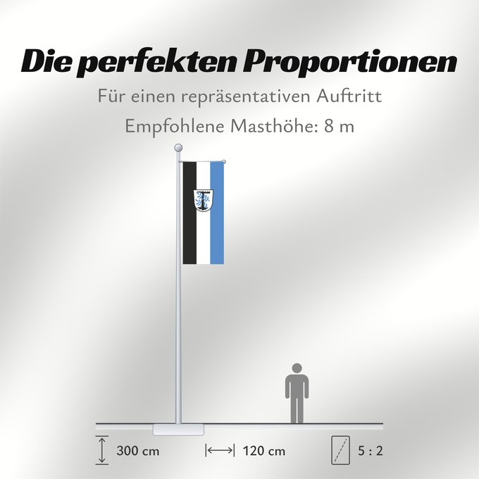 Proportionen der Flagge: Aschheim (Münchener Umland)
