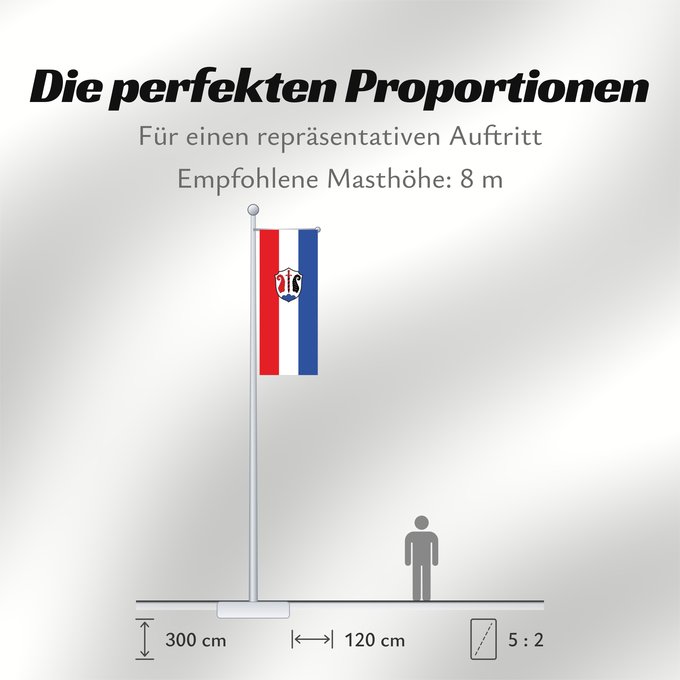Proportionen der Flagge: Grabenstätt (Chiemgau)