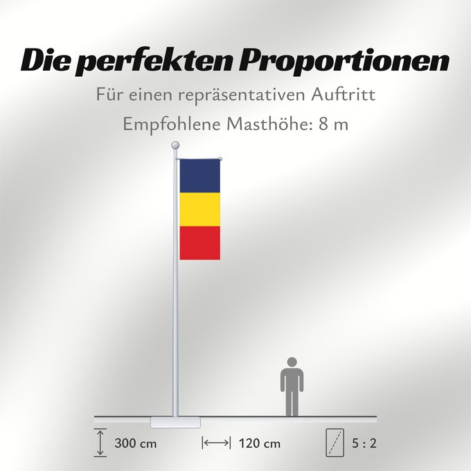 Proportionen der Flagge: Romania Romania from 1867 until 1947 and since 1989 Roumanie Rumania Rumäniens Roemenië Roménia Rumunii Сцяг Румыніі Сьцяг Румыніі Знаме на Румъния Banniel Roumania Rumunská vlajka ꙁна́мѧ Роумꙑні́ꙗ Rwmania Rumæniens Σημαία της Ρουμανίας Rumeenia lipp Roma