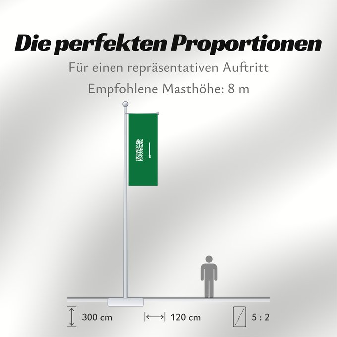 Proportionen der Flagge: Civil Ensign of Saudi Arabia obverse Saudi Arabia Arabie saoudite Arabia Saudita Saudi-Arabien